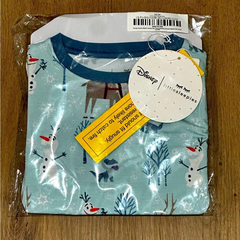 Disney Frozen Olaf & Friends Two-Piece Bamboo Viscose Pajama Set - 18-24 months